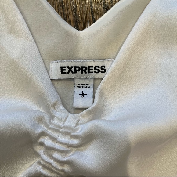 Express Satin Ruched Front Cami Top - Picture 5 of 6